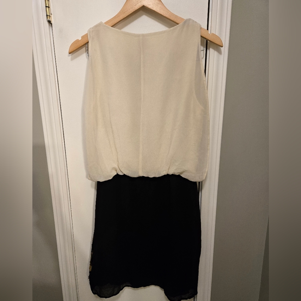 Vero Moda Sister Mini Dress Size Large White Asparagus - Picture 10 of 11